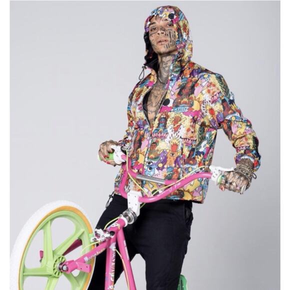 Bally X Swizz Beatz Jacket Large Street Pop Art Ricardo Cavolo Hypebeast Limited - Picture 5 of 16